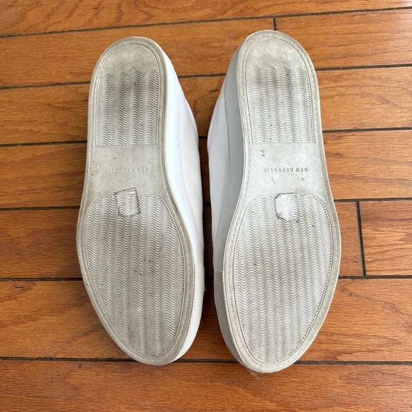 Mens New Republic White Leather Sneakers Size 10.5 - Picture 2 of 5